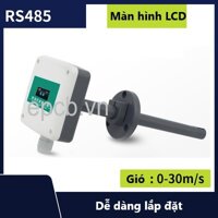 Cảm biến đo tốc độ gió trong đường ống ES-WS-01 có màn hình hiển thị LCD (RS485 Modbus RTU)