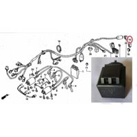 Cảm biến khiển Cục chớp Xi nhan RELAY COMP TURN SIGNAL HONDA CB400 HORNET NSR250R4 SP SE MC21 và các dòng xe tương ứng
