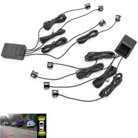 Cảm biến tiến, lùi 8 mắt tích hợp đo khoảng cách trên màn hình ô tô P008 - Bảo hành 1 năm