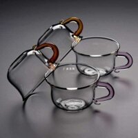 Cẩm Cách chịu nhiệt thêm dày công phu thủy tinh mang cá nhân một màu đem nhỏ phẩm chén dụng cụ pha trà