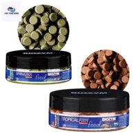 Cám dán bể cao cấp Biozym Tropical Fish Food hộp 110g giàu dinh dưỡng và vitamin (Hơn 200 viên)
