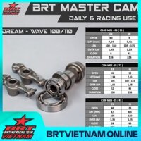 CAM ĐỘ BRT CHO DREAM / WAVE 100 -BRT- Cốt cam CNC