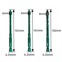 Cảm giác.vn❤️3 Mũi khoan lệch tâm cho công cụ khoan bê tông tường gạch thủy tinh Mũi khoan