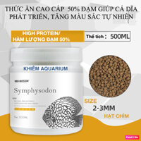 Cám hàm lượng đạm cao cho cá Dĩa, cá nhỏ cần tăng màu, body.