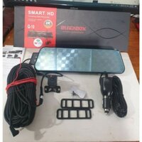 CAM HÀNH TRÌNH GƯƠNG Q10 TÍCH HỢP CAM LÙI , KẾT NỐI WIFI XEM QUA ĐIỆN THOẠI