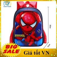 [CAM KẾT CHẤT LƯỢNG] cặp sách học sinh tiểu học chống chống thấm, Balo cho bé trai hình siêu nhân người nhện spider man
