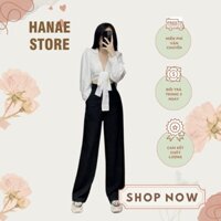 [CAM KẾT CHẤT LƯỢNG + HÀNG CAO CẤP] Quần Ống Rộng Lưng Cao Đũi Mịn Đẹp - HANAE STORE NA006