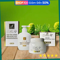 (Cam kết chính hãng) Bộ sản phẩm Kem dưỡng da + Tắm trắng toàn thân Mềm
