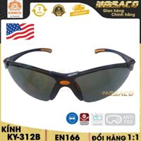 [CAM KẾT CHÍNH HÃNG] Kính bảo hộ King's KY312B đen Kính được làm bằng chất liệu Polycarbonate chống bụi - MOSACO