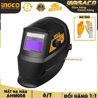 [CAM KẾT CHÍNH HÃNG] Mặt nạ hàn tự động INGCO AHM008 6/T. Mặt nạ hàn cơ khí vùng quan sát 92x42mm Cảm biến nhạy-MOSACO