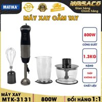 [CAM KẾT CHÍNH HÃNG] Máy xay cầm tay Matika MTK-3131 800w Máy xay chuyên làm bánh, caramen Trọng lượng 1.3kg-MOSACO