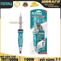 [CAM KẾT CHÍNH HÃNG] Mỏ hàn chì TOTAL TET10006 (50/T) . Mỏ hàn có điện áp 220-240V, thời gian làm nóng từ 3-5s - MOSACO