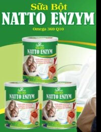 (Cam kết chính hãng) Sữa bột Natto Enzym Omega 369 Q10 - Bổ sung dinh dưỡng cho não tim mạch huyết áp (400gr/hộp). HSD T9/2024