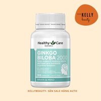 [Cam kết chính hãng] Viên uống bổ não Úc Healthy Care Ginko Biloba 2000 100 Viên