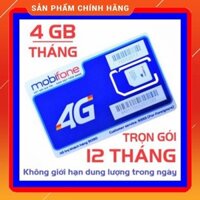 [CAM KẾT ĐỦ 12 THÁNG] [VT_MaiLinh] Sim 4G Mobifone trọn gói 1 năm không nạp tiền MDT250A