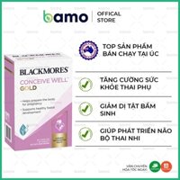 {Cam Kết Hàng Chính Hãng} Tăng Thụ Thai Blackmores Conceive Well Gold Hộp 56 Viên