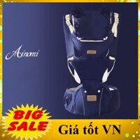 [CAM KẾT Y HÌNH] Địu em bé nhiều chức năng có đỡ cổ, có bệ ngồi (hộp tì đựng đồ) chống gù lưng, điệu trẻ em nhiều tư thế