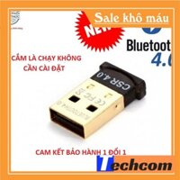 [CẮM LÀ CHẠY] USB Bluetooth 4.0 dành cho máy tính, laptop mẫu mới nhất 2021 không cần cài đặt