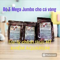 Cám MEGA JUMBO tăng đầu, tăng body cho cá ranchu, lionhead, cá vàng gói 1kg