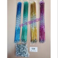 Căm ( Nan Hoa) Xe Đạp 600 (24 In) Xoắn Màu 72 Niền Dày