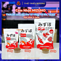 Cám nhật Mizuho Gold Fish túi 180g-300g & Economy túi 500g. Thức ăn cao cấp cho cá vàng, cá dĩa, cá koi (Hạt chìm 1.7mm)
