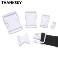 Cảm ƠN 2 / 5 / 10 / 20 / 30 Chiếc Khóa Cong 6 Kích Cỡ Túi Dây Đeo Webbing Nhựa Trắng Ba Lô Đai Phần