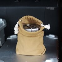 Cắm Trại Dây Rút Túi Vải Dung Tích Lớn Bộ Đồ Ăn Đồ Vệ Sinh Túi Bảo Quản Chơi Tay Túi Cotton Gói Túi Cơm Túi