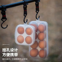 Cắm Trại Ngoài Trời Hộp Trứng Chống Sốc Chống Vỡ Bảo Vệ Hộp Bảo Quản Hộp Trứng Chống Sốc Di Động Khay Đựng Trứng Nhựa 21.3.5