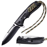 Cắm Trại Ngoài Trời Tốt Nhất Săn Bắn Râu Thợ Thủ Công EDC Pocket Chiến Thuật Dù Survival Folding Knife