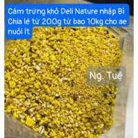 Cám trứng Deli Nature Bỉ ( khô/ ướt )dùng chung các dòng yến hót lẻ 1kg ( date T3/2026)