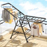 Cambond Có Thể Điều Chỉnh Thanh treo móc quần áo Kệ Lưu Trữ Ngoài Trời Giặt Quần Áo Sắp Xếp Giá Phơi Đa Năng Móc Treo