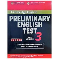 Cambridge Preliminary English Test 3 Students Book with Answers Reprint Edition