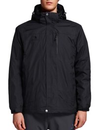 CAMEL CROWN Mens 3-in-1 Ski Jacket Waterproof Winter Coat Warm Mountain Snow Jacket for Rain Outdoor Hiking