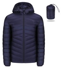 CAMEL CROWN Men's Packable Down Jacket Hooded Lightweight Puffer Insulated Coat for Travel Outdoor Hiking