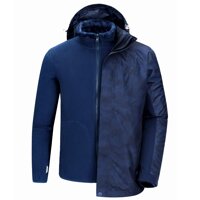 CAMEL CROWN Waterproof Ski Jacket for Men 3 in 1 Winter Jacket Windbreaker Snow Coat Parka for Hiking Snowboard