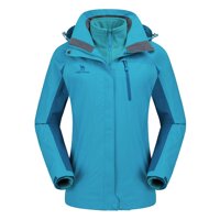 CAMEL CROWN Women's Waterproof Ski Jacket 3-in-1 Winter Coat Windbreaker Fleece Inner for Snow Rain Hiking Outdoor