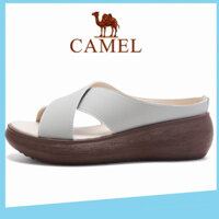 Camel nữ giày lạc đà nữ lạc đà sandal nữ giày đế bệt lạc đà dép nữ giày lạc đà