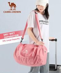 Camelcrown Túi đựng đồ bơi nam và nữ khô và ướt tách trẻ em không thấm nước Túi ổ lưu trữ Di động Túi thể thao tập thể dục Yoga Túi Đeo Vai