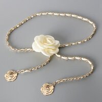 Camellia Eo Dây Xích Phụ Kiện Dây Xích Hoa Cao Cấp Thắt Lưng Trang Trí Dây Xích Quần Jean ins