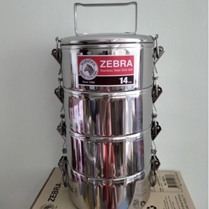 Camen đựng cơm Inox Sun Zebra 4 ngăn