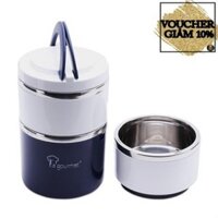 Camen Giữ Nhiệt Đựng Cơm 3 Ngăn La Gourmet - siêu kín nước- dung tích 3 hộp 1,3l