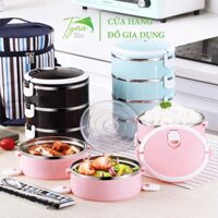 Camen Inox giữ nhiệt 3 ngăn Qigar