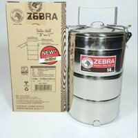 Camen Inox Zebra Thái Lan Cao Cấp 3 ngăn Rưỡi 14cm- 150151