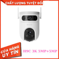 Camera 2 mắt Ezviz H9C 3K 5MP+5MP tích hợp mic và loa, đàm thoại, báo động, xoay 360, có màu ban đêm