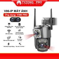Camera 2 mắt Ngoài trời chống nước 360 trong nhà an ninh IP ống kính kép TYZONG PRO 1080P HD Máy ảnh