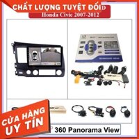 CAMERA 360 ĐỘ OLED Pro AHD cho xe HONDA CIVIC 2007-2012 - Tặng 1xCam Lùi Siêu Nét ,1x vorcher của shop - Tặng 1xCam Lùi