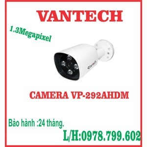 Camera AHD thân hồng ngoại VANTECH VP-292AHDM