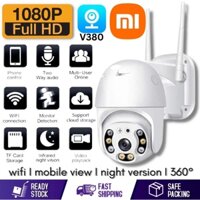 Camera An Ninh Chống Nước ip66 Quay 360 Độ 1080p fhd wifi Xiaomi cctv v380 pro Elle