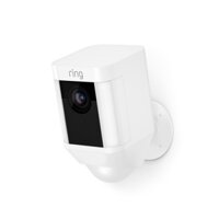 Camera an ninh ngoài trời Ring Spotlight Cam Battery (Built Two-Way Talk and a Siren Alarm, White, Works with Alexa)