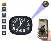 Camera analog báo thức với độ phân giải FULL HD + WiFi P2P, camera gián điệp ẩn có hồng ngoại nhìn ban đêm